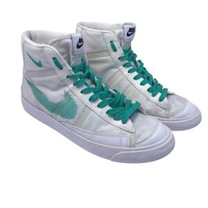 Nike By You LE Blazer Mid '77 Cozi Sneaker NFL Kyler Murray White Teal Men's 10‎